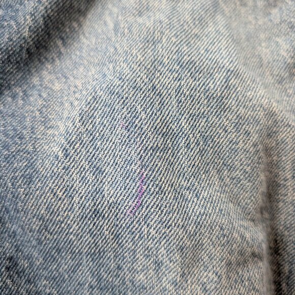 Levi's Y2K Style Blue Jeans Button Pockets Super Low Rise Bella Swan S 25 26 - Picture 7 of 13